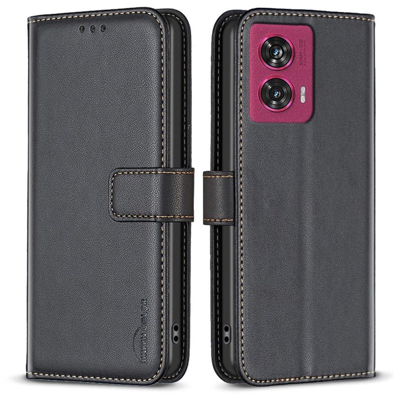 Bőrtok Motorola Edge 50 Fusion Binfen Szín