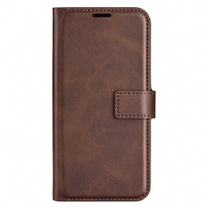 Bőrtok Motorola Edge 50 Fusion Bőr Stílus