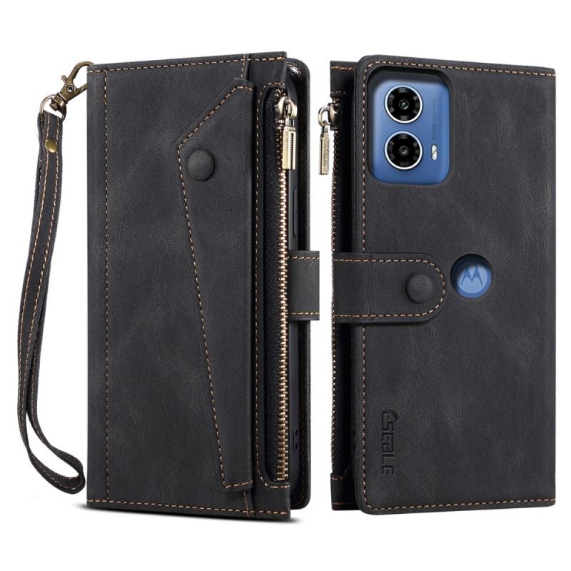Bőrtok Motorola Edge 50 Fusion Eseble Pénztárca