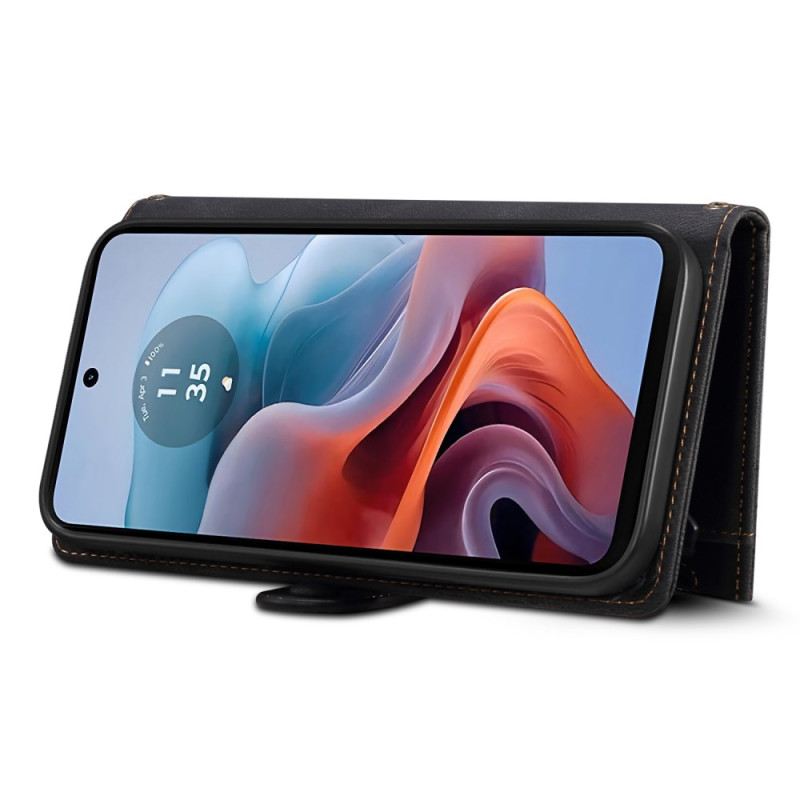 Bőrtok Motorola Edge 50 Fusion Eseble Pénztárca