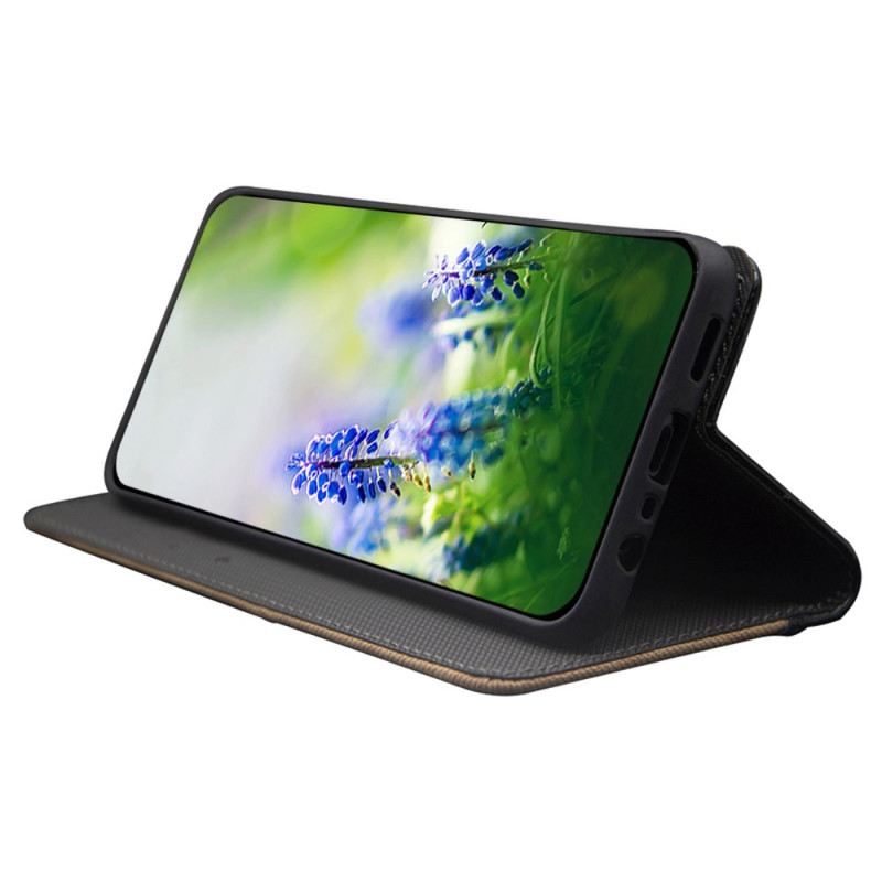 Bőrtok Motorola Edge 50 Fusion Kéttónusú Idewei