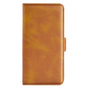 Bőrtok Motorola Edge 50 Fusion Kettős Kapocs