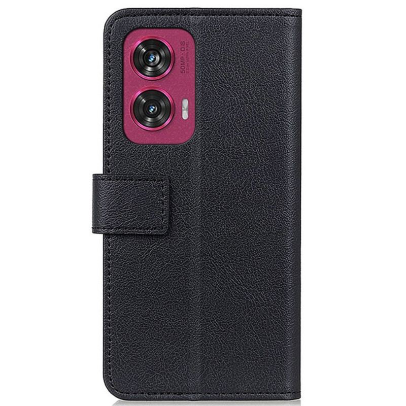 Bőrtok Motorola Edge 50 Fusion Klasszikus