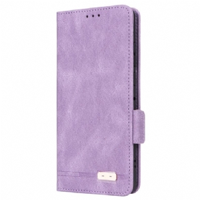 Bőrtok Motorola Edge 50 Fusion Retro Dizájn