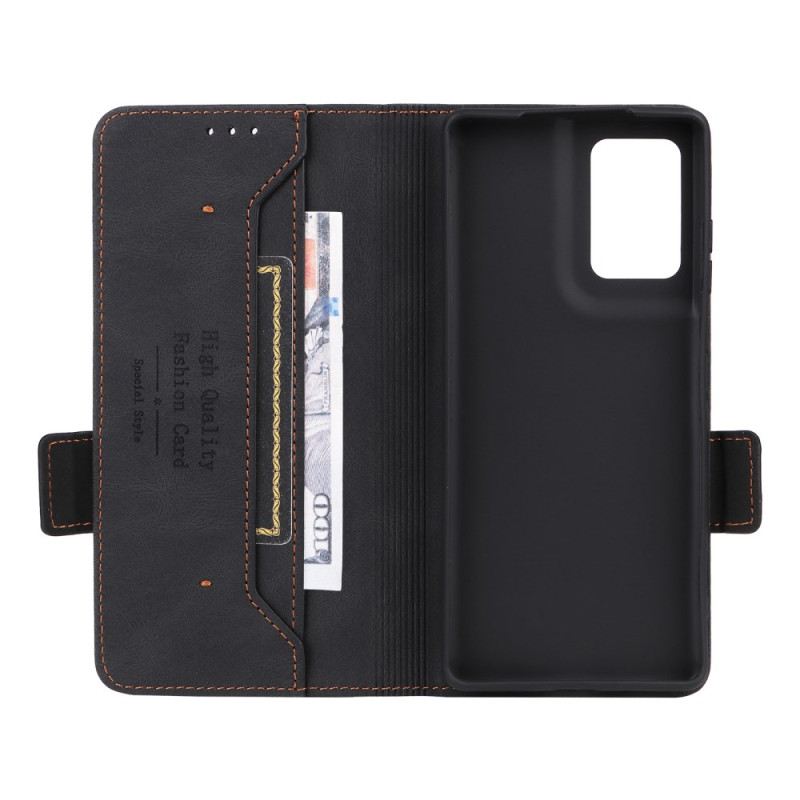 Bőrtok Motorola Edge 50 Fusion Retro Dizájn