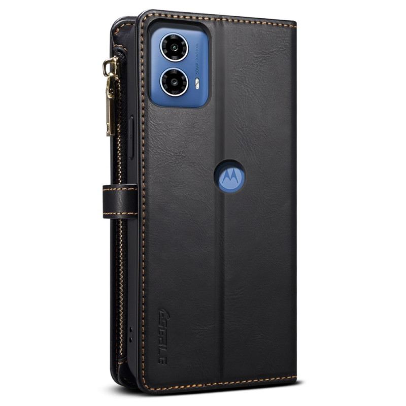 Bőrtok Motorola Edge 50 Fusion Rfid Blokkoló Zsinór És Vállpánt Eseble