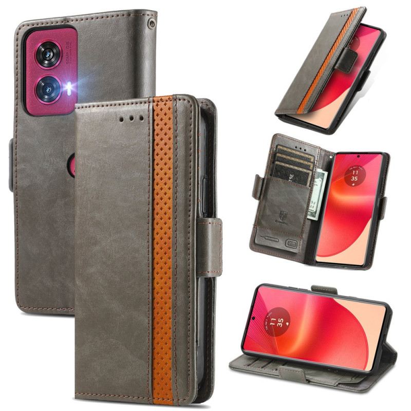 Fliptok Motorola Edge 50 Fusion Kéttónusú Caseneo