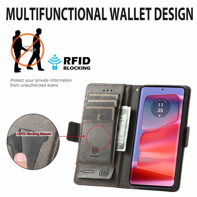 Fliptok Motorola Edge 50 Fusion Kéttónusú Caseneo