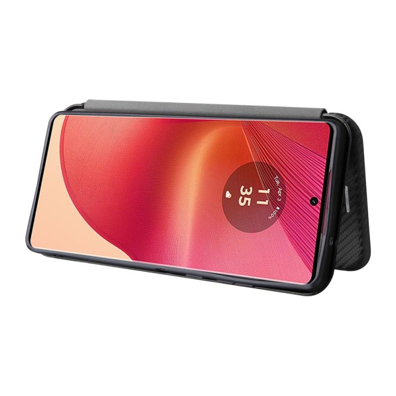 Fliptok Motorola Edge 50 Fusion Szénszál