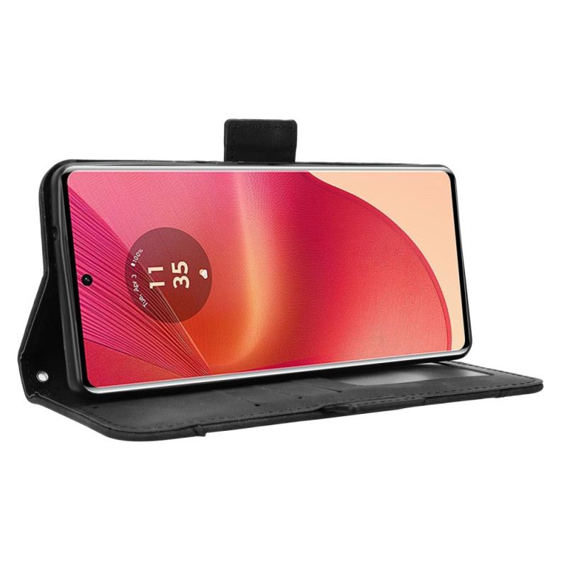 Kinyitható Bőrtok Motorola Edge 50 Fusion Többkártya