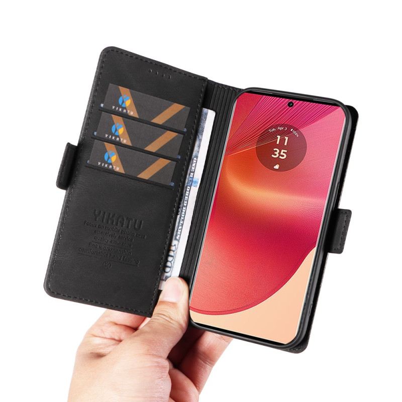 Kinyitható Tokok Motorola Edge 50 Fusion Yikatu Velúr Hatás