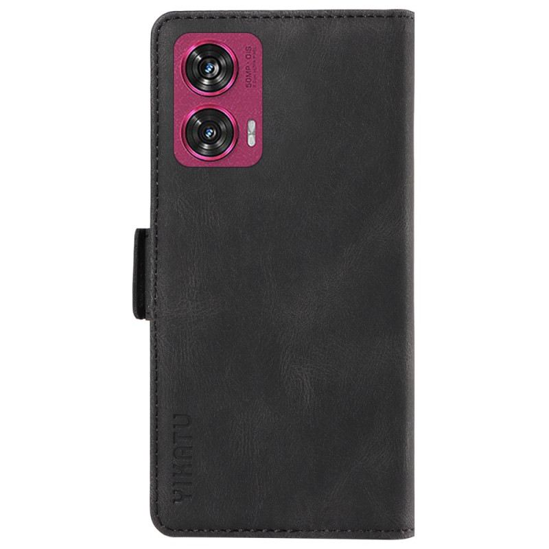 Kinyitható Tokok Motorola Edge 50 Fusion Yikatu Velúr Hatás