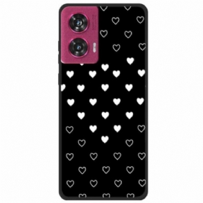 Tok Motorola Edge 50 Fusion Fehér Szívek