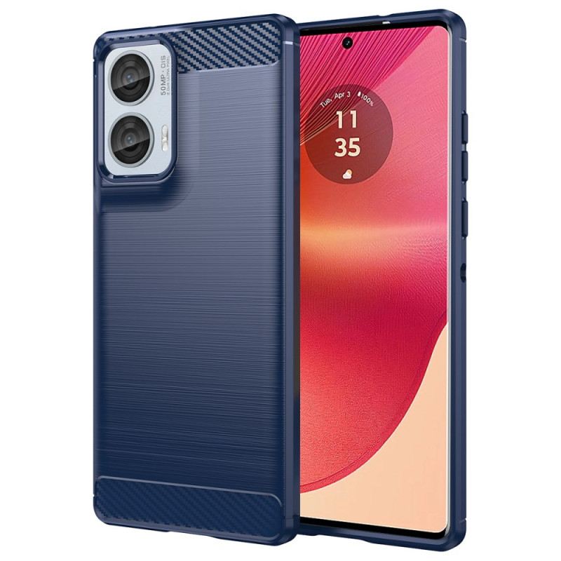 Tok Motorola Edge 50 Fusion Szálcsiszolt Szénszál