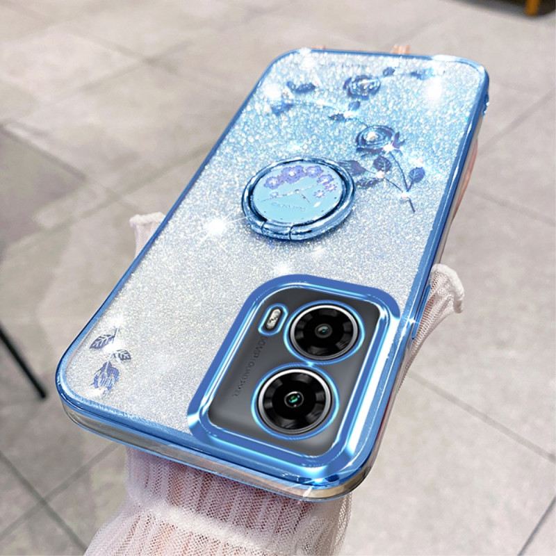 Tok Motorola Edge 50 Fusion Virágok És Strassz Gyűrűtartó