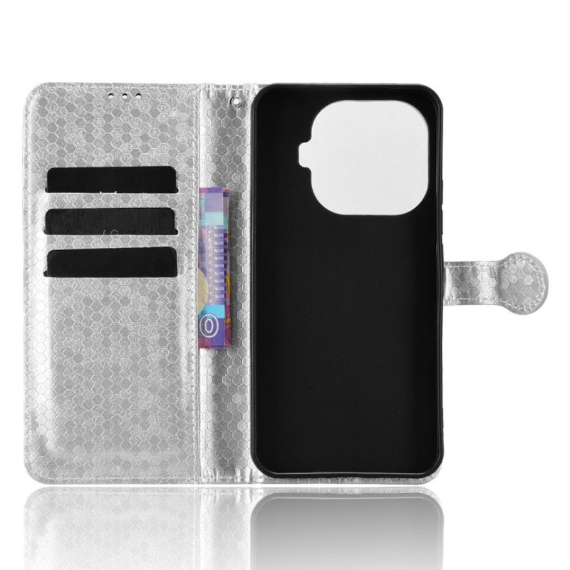 Bőrtok Xiaomi 15t Pro Csillámos Pöttyök