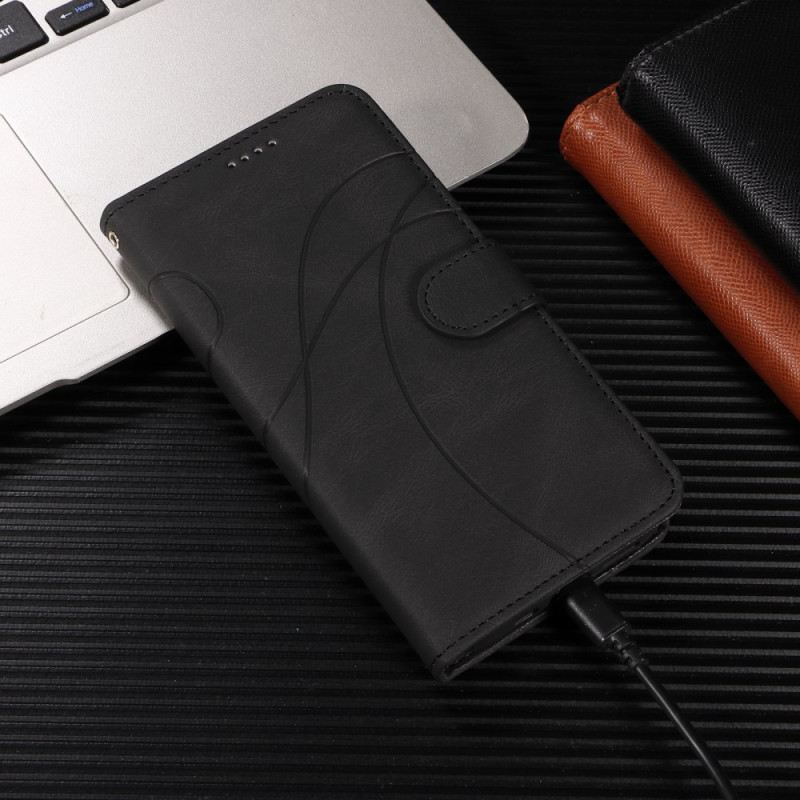 Bőrtok Xiaomi 15t Pro Hullámos