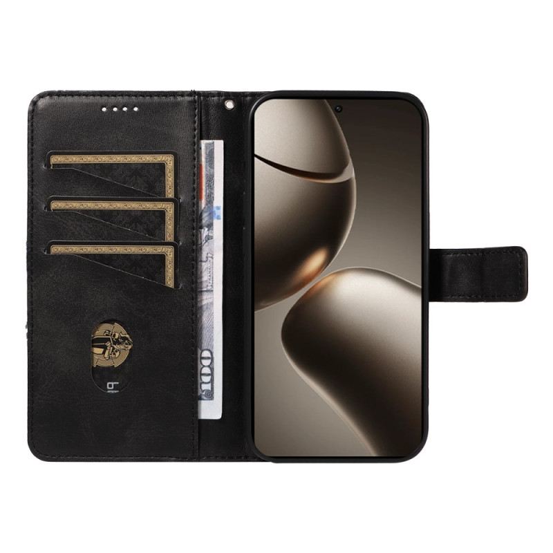 Bőrtok Xiaomi 15t Pro Kétszínű Geometrikus