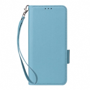 Bőrtok Xiaomi 15t Pro Műbőr Nyakpántos