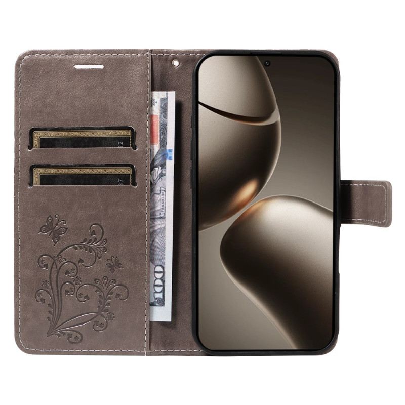 Bőrtok Xiaomi 15t Pro Óriás Pillangók