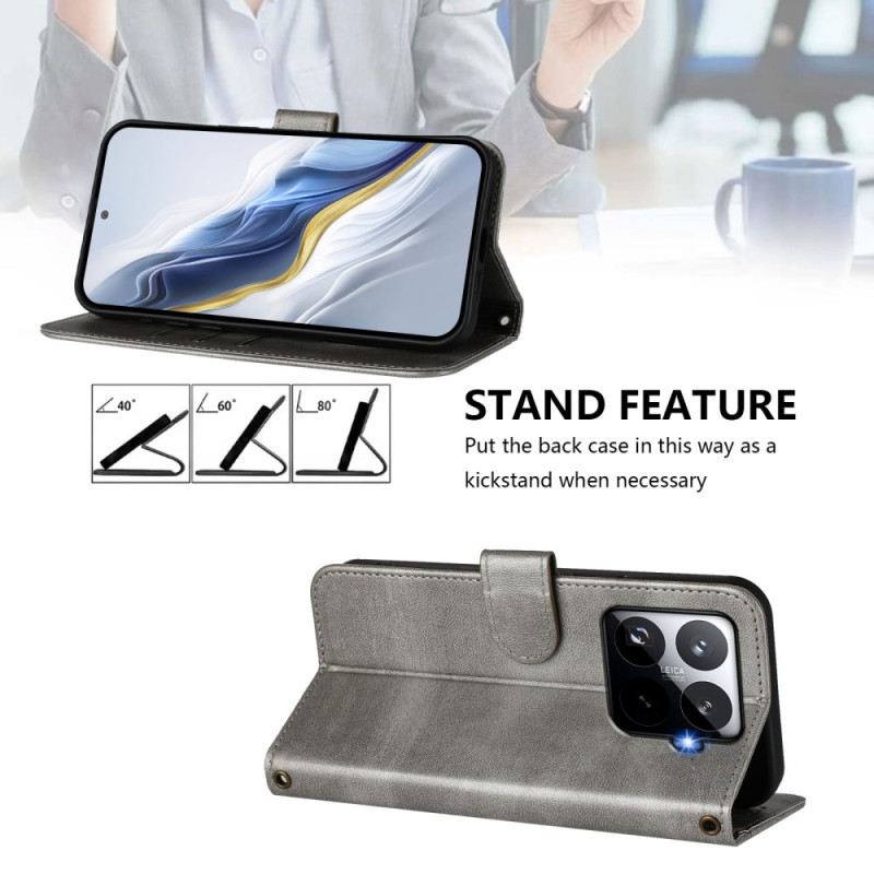 Bőrtok Xiaomi 15t Pro Retró