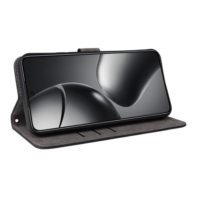 Bőrtok Xiaomi 15t Pro Rfid Pénztárca Velúr Hatással