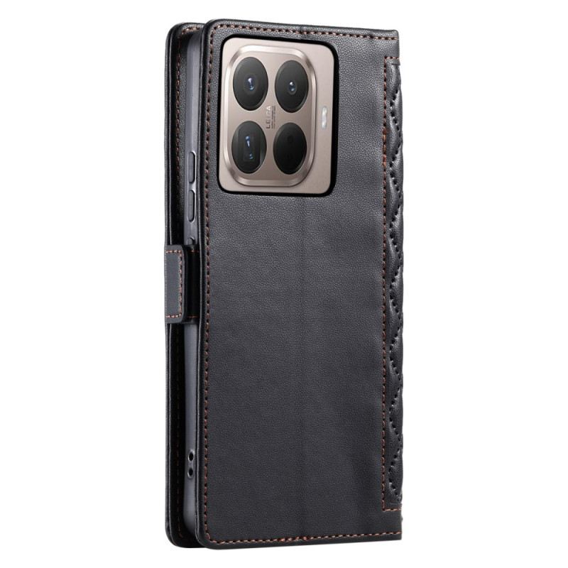 Bőrtok Xiaomi 15t Pro Steppelt Pántos