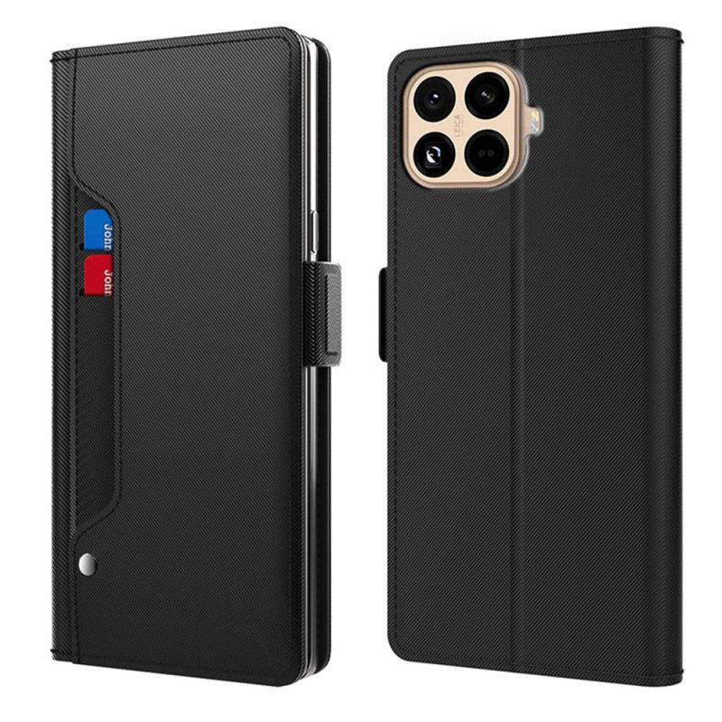 Bőrtok Xiaomi 15t Pro Tükrös És Kivehető Kártyatartó