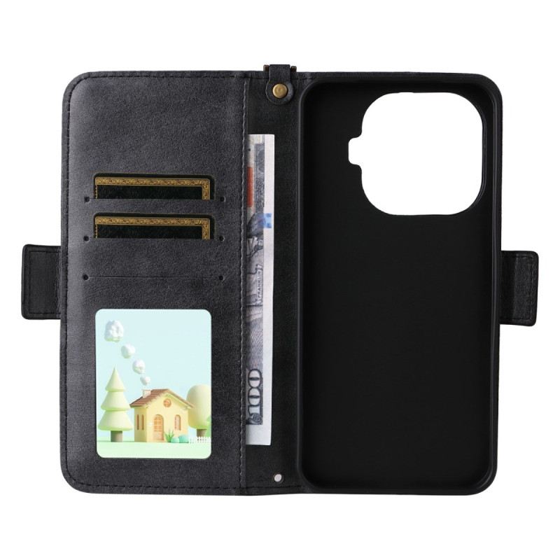 Bőrtok Xiaomi 15t Pro Vállpántos Pénztárca