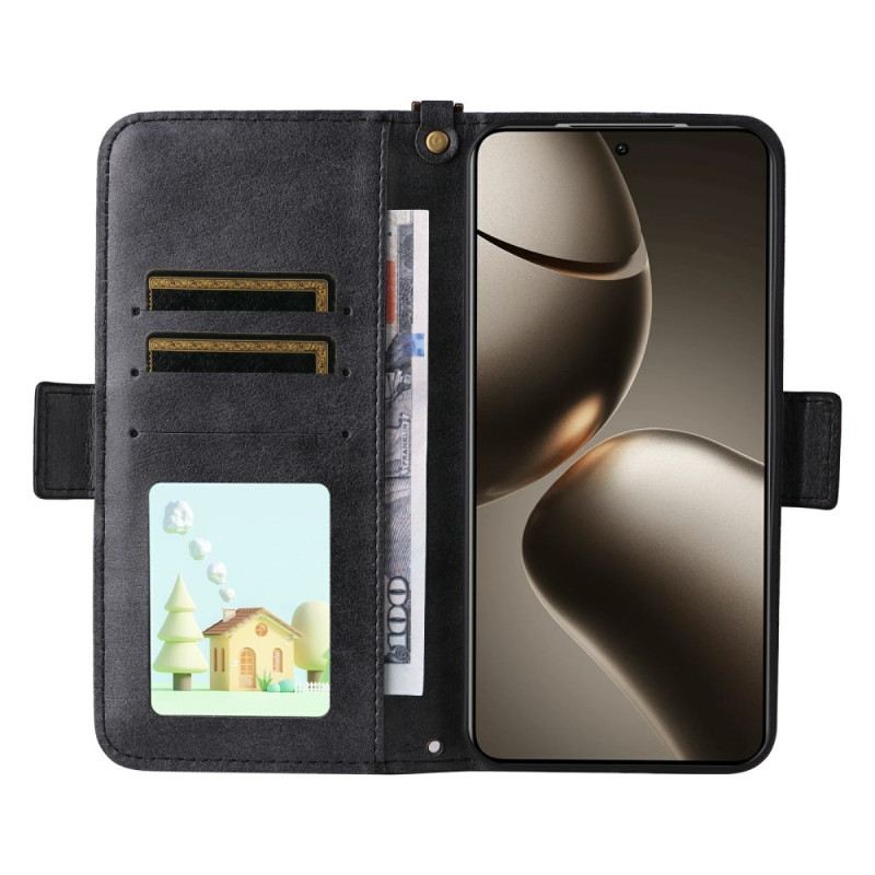 Bőrtok Xiaomi 15t Pro Vállpántos Pénztárca