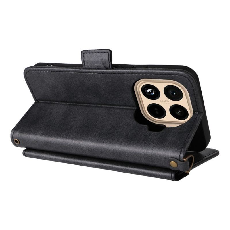 Bőrtok Xiaomi 15t Pro Vállpántos Pénztárca