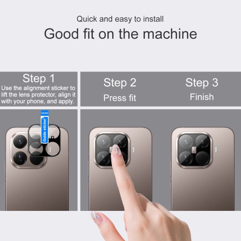 Edzett Üveg Lencsevédő Xiaomi 15t Pro Készülékhez (fekete Változat)