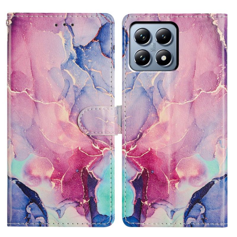 Fliptok Xiaomi 15t Pro Rózsaszín Zöld Márvány