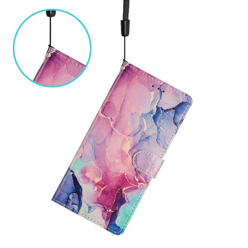 Fliptok Xiaomi 15t Pro Rózsaszín Zöld Márvány