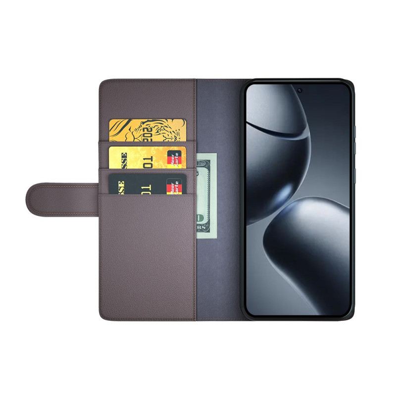 Kinyitható Tokok Xiaomi 15t Pro Valódi Bőr