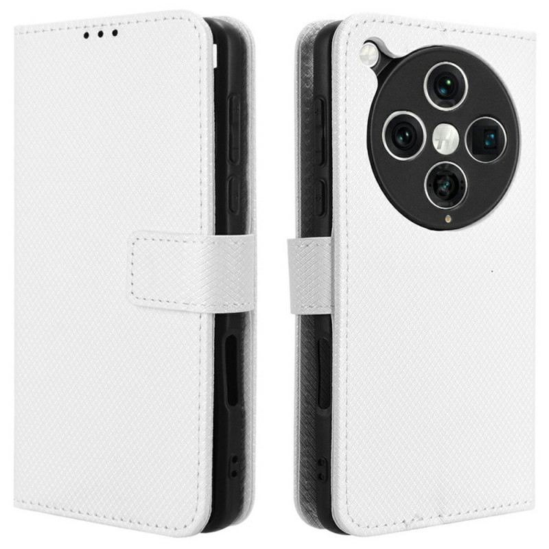 Bőrtok Oppo Find X8 Pro Gyémánt Textúra