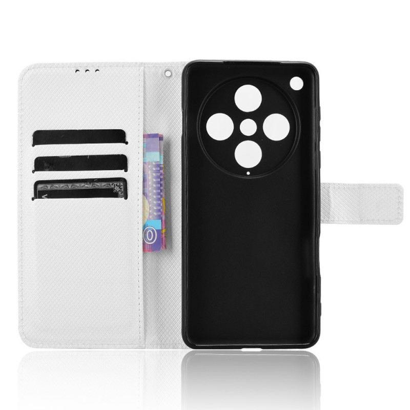 Bőrtok Oppo Find X8 Pro Gyémánt Textúra