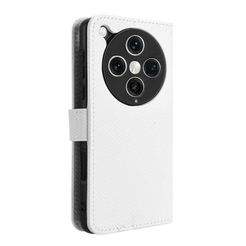 Bőrtok Oppo Find X8 Pro Gyémánt Textúra