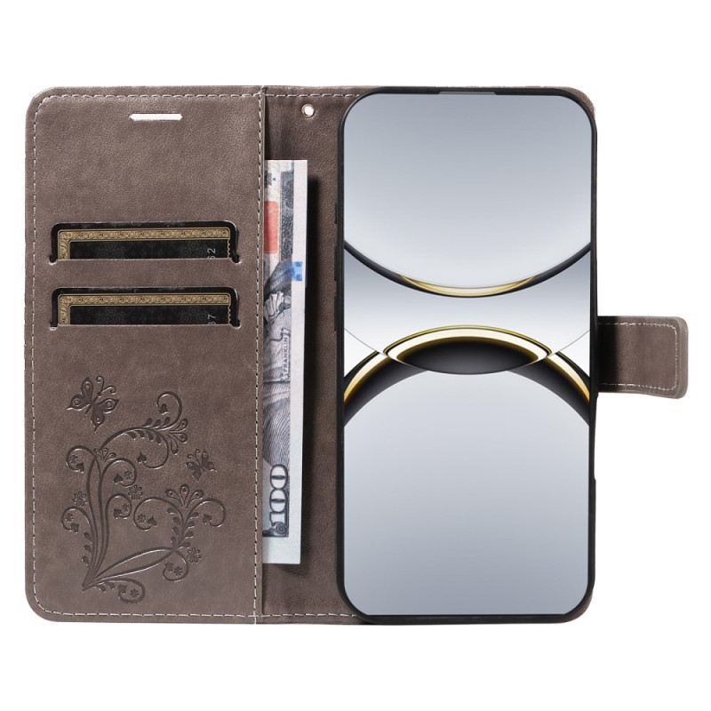 Bőrtok Oppo Find X8 Pro Óriás Pillangók