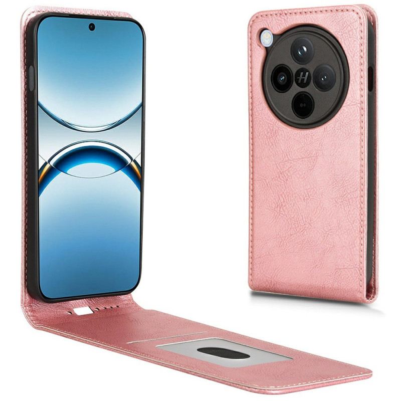 Fliptok Oppo Find X8 Pro Függőlegesen Kihajtható Műbőr