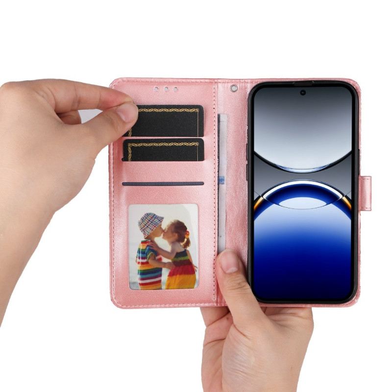 Kinyitható Bőrtok Oppo Find X8 Pro Rikító Mandala