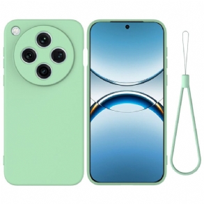 Mobiltelefon Tokok Oppo Find X8 Pro Folyékony Szilikon Szíjjal