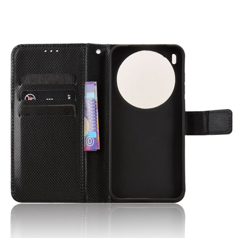 Bőrtok Vivo X300 Pro Gyémánt Textúra