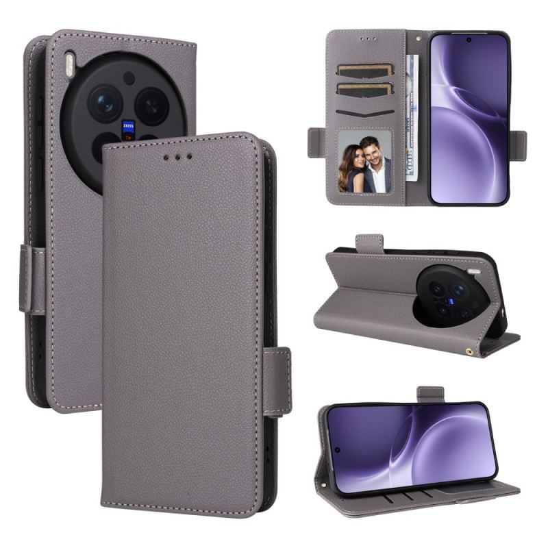 Bőrtok Vivo X300 Pro Műbőr Pánttal