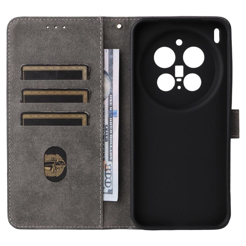 Bőrtok Vivo X300 Pro Rfid-védelemmel Ellátott Bőrhatású