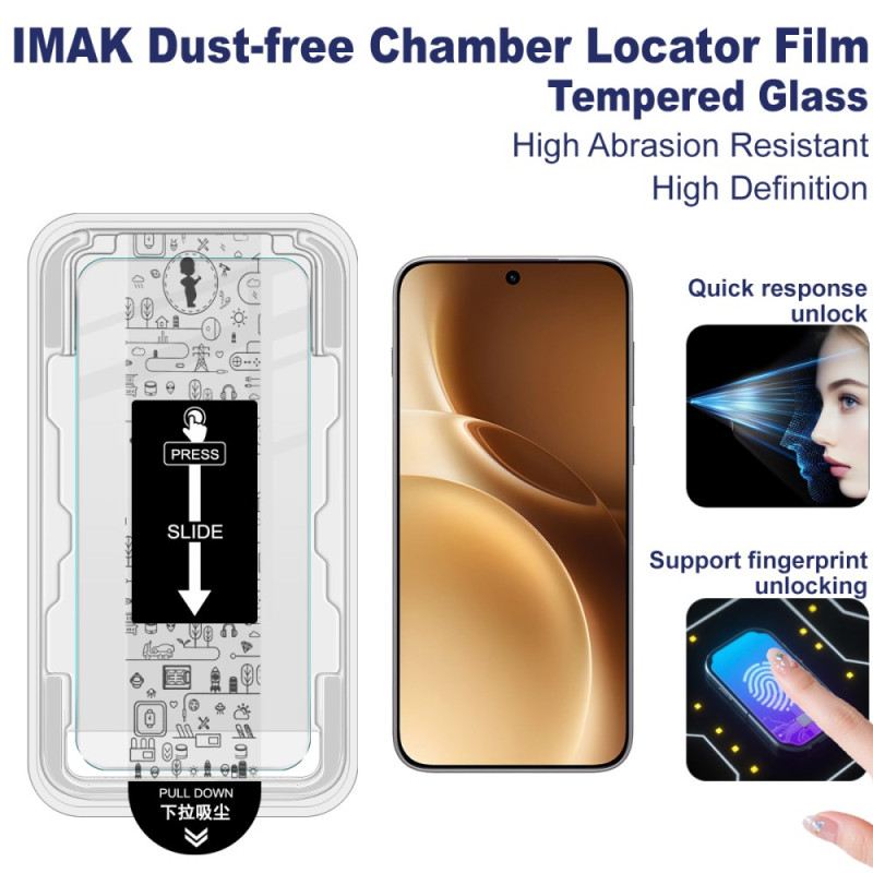 Edzett Üveg Képernyővédő Vivo X300 Pro Készülékhez Beépítőkerettel (ujjlenyomat-feloldás)