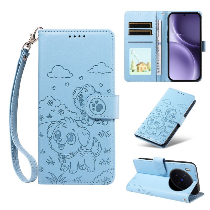 Fliptok Vivo X300 Pro Kutyaminta Pánttal