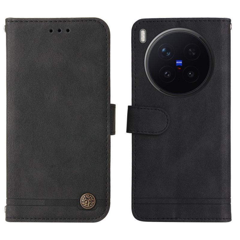 Fliptok Vivo X300 Pro Velúr Hatású Szegecsekkel