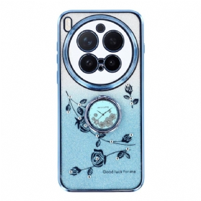 Tok Vivo X300 Pro Virágos És Strasszos Gyűrűtartó