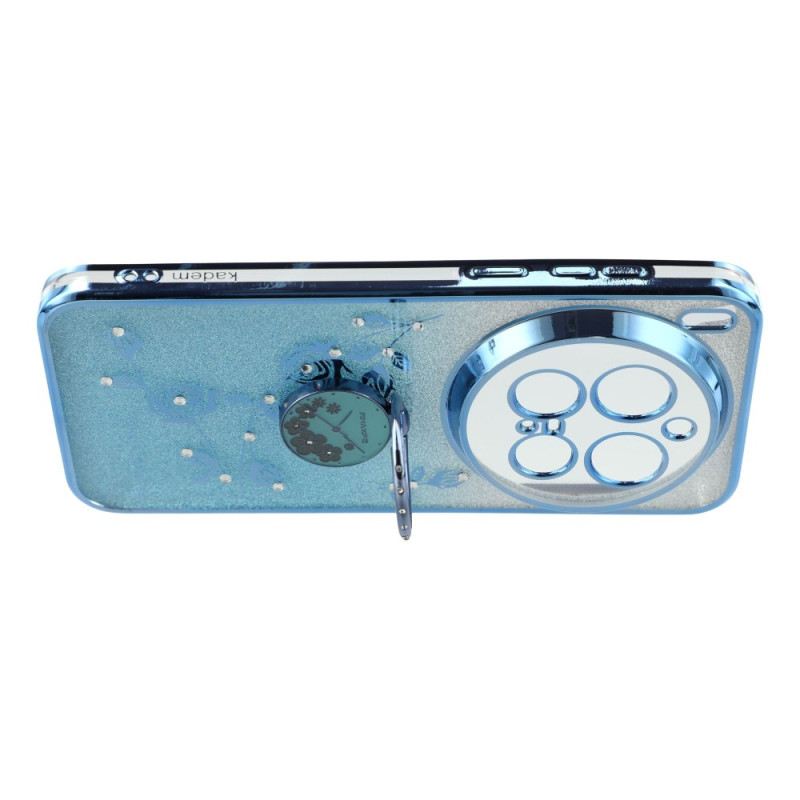 Tok Vivo X300 Pro Virágos És Strasszos Gyűrűtartó